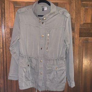 Divided H&M Utility Jacket Olive Green size medium